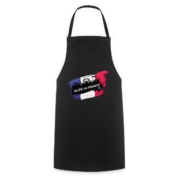 Aller La France 2021 - Tablier de cuisine - noir - Devant - AI Model Male 185 dark (185cm)