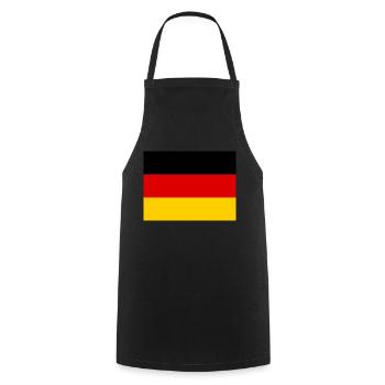 Germany - Cooking Apron - black - Front - AI Model Male 185 dark (185cm)