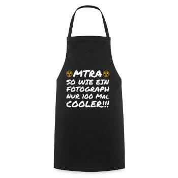 MTRA Medizinisch-Technischer Radiologie Mta - Kochschürze - Schwarz - Vorne - AI Model Male 185 dark (185cm)