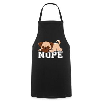 Nope - Cooking Apron - black - Front - AI Model Male 185 dark (185cm)