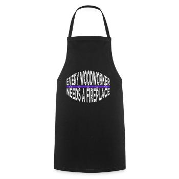 quote lumber forest work hobbyists awesome - Cooking Apron - black - Front - AI Model Male 185 dark (185cm)