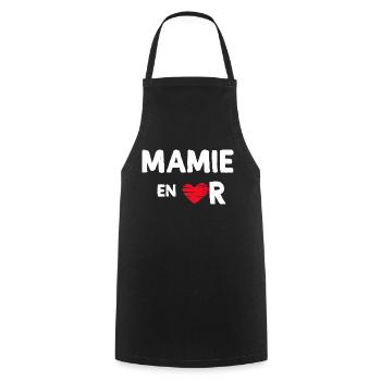 Mamie En Or - Tablier de cuisine - noir - Devant - AI Model Male 185 dark (185cm)