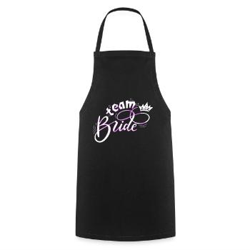 Bride bride wedding stag party bridesmaid party stag party - Cooking Apron - black - Front - AI Model Male 185 dark (185cm)
