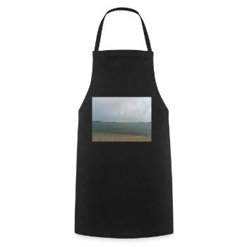 Meerblick Horizont - Kochschürze - Schwarz - Vorne - AI Model Male 185 dark (185cm)