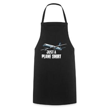 Juste une chemise d’avion pilote de ligne aviation - Tablier de cuisine - noir - Devant - AI Model Male 185 dark (185cm)