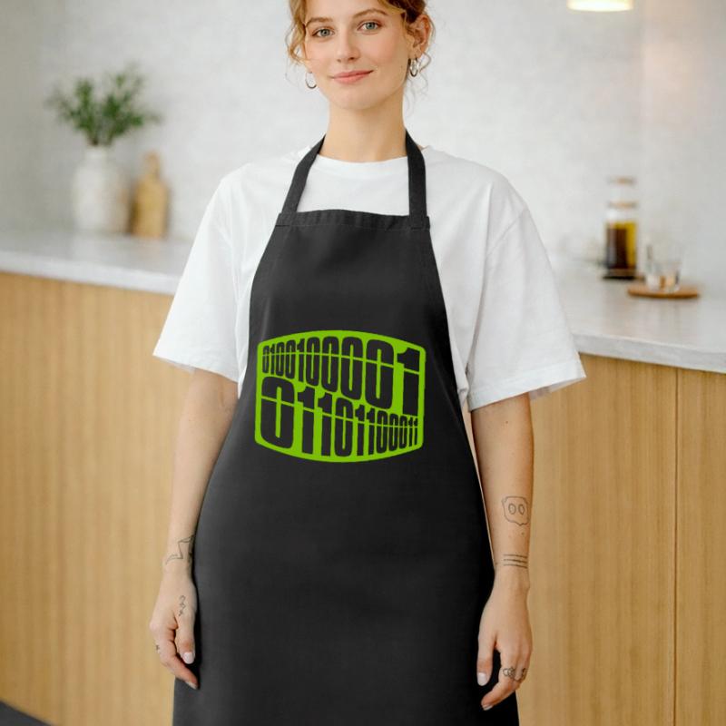 Langage de programme de code binaire Tablier de cuisine