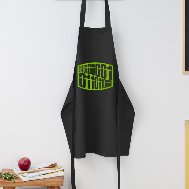 Langage de programme de code binaire Tablier de cuisine