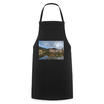 Photo - Tablier de cuisine - noir - Devant - AI Model Male 185 dark (185cm)