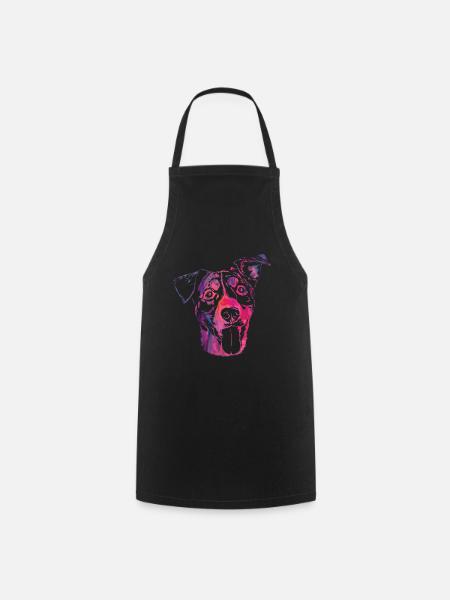 Abstract Paws Animal Dog Design For Paw Owners - Cooking Apron - black