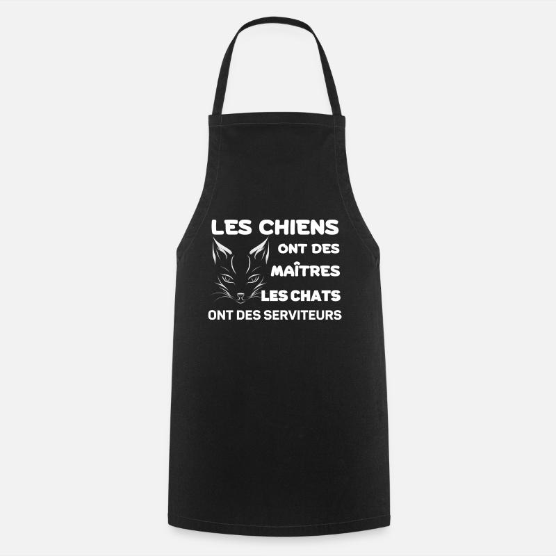 Humour de Chat - Tablier de cuisine - noir