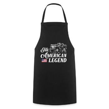 JeepsLa légende américaine - Tablier de cuisine - noir - Devant - AI Model Male 185 dark (185cm)