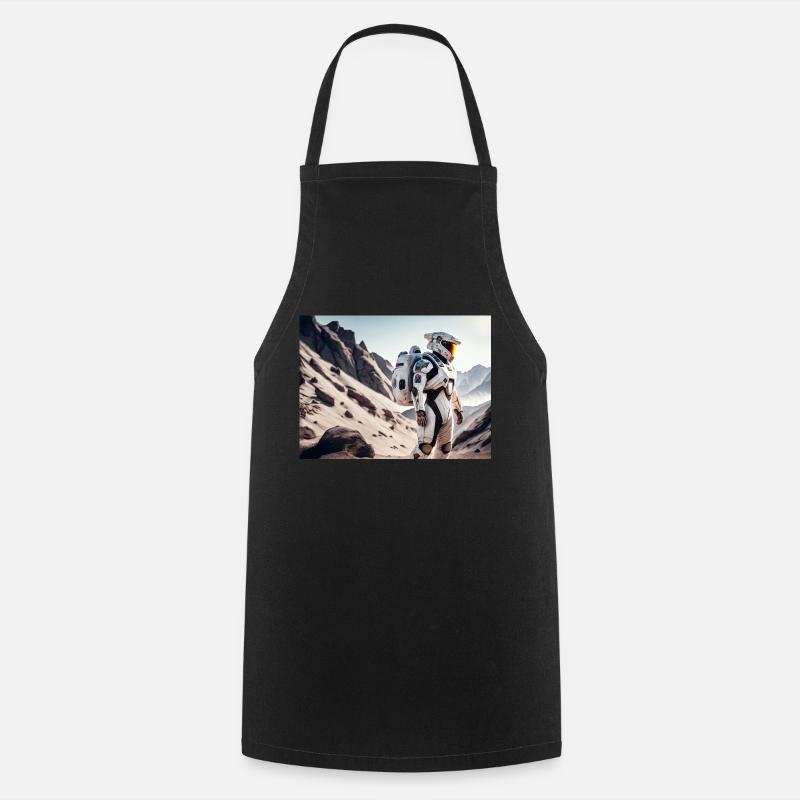 Astronaute de science-fiction - Tablier de cuisine - noir