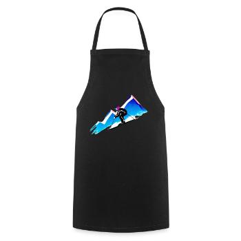 Skiing Ski Ski Outfit Ski Design Skifahrer - Cooking Apron - black - Front - AI Model Male 185 dark (185cm)