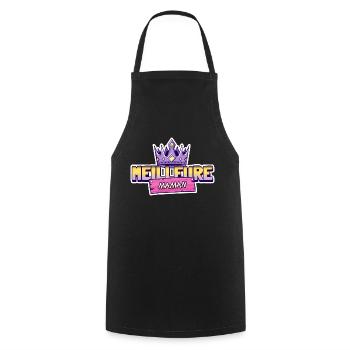 Meilleure maman. Reine des mamans - Tablier de cuisine - noir - Devant - AI Model Male 185 dark (185cm)