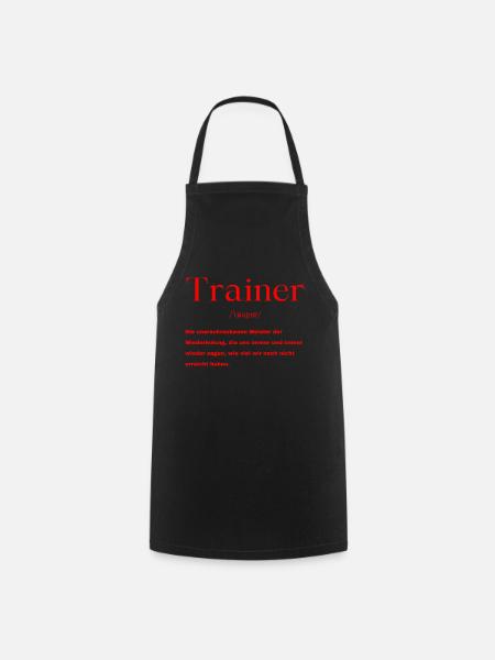 Trainer Definition - Kochschürze - Schwarz
