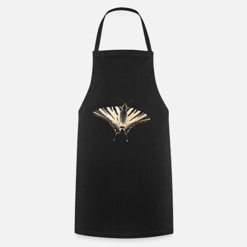 Scarce swallowtail - Cooking Apron - black