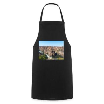 gorge near the Victoria Falls in Zimbabwe - Cooking Apron - black - Front - AI Model Male 185 dark (185cm)