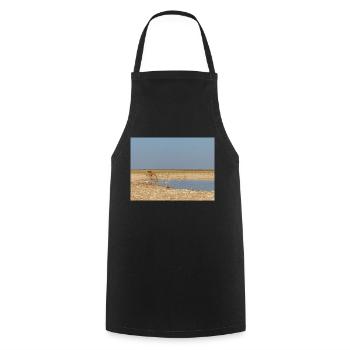 girafe et paysage dans un parc national d’Etosha - Tablier de cuisine - noir - Devant - AI Model Male 185 dark (185cm)