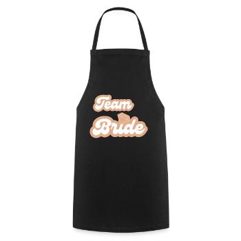 Team bride - Tablier de cuisine - noir - Devant - AI Model Male 185 dark (185cm)