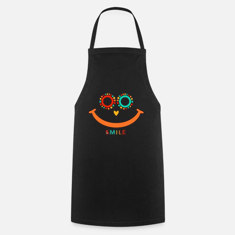 Smile - Cooking Apron - black