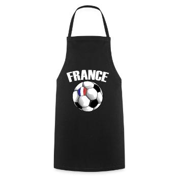 Frankreich Fußballfan - Kochschürze - Schwarz - Vorne - AI Model Male 185 dark (185cm)