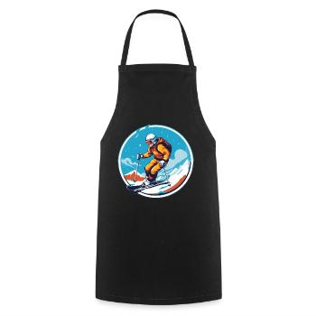 Snowboard ou ski puis après-ski - Tablier de cuisine - noir - Devant - AI Model Male 185 dark (185cm)