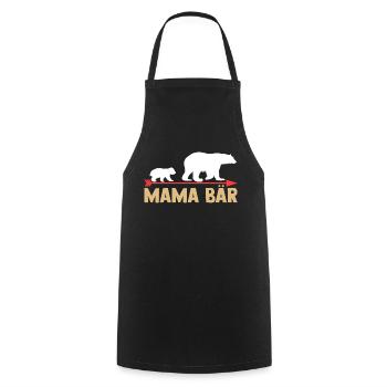 Mutter Mama Bär - Kochschürze - Schwarz - Vorne - AI Model Male 185 dark (185cm)