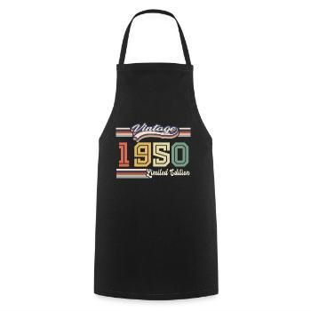 1950 Birthday Gift Awesome Since 1950 Came - Cooking Apron - black - Front - AI Model Male 185 dark (185cm)