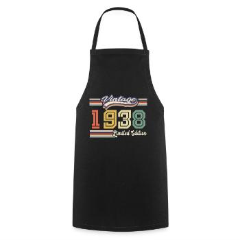 1938 Birthday Gift Awesome Since 1938 Came - Cooking Apron - black - Front - AI Model Male 185 dark (185cm)