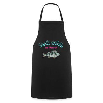 Angler Logo, lustige Sprüche, funshirt - Kochschürze - Schwarz - Vorne - AI Model Male 185 dark (185cm)