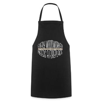 Sexy Carpenter Tshirts Carpenter Plumber - Cooking Apron - black - Front - AI Model Male 185 dark (185cm)