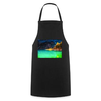 AUTUMN DREAM - Cooking Apron - black - Front - AI Model Male 185 dark (185cm)