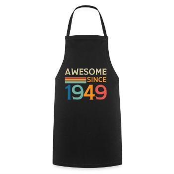 Awesome since 1949 - Cooking Apron - black - Front - AI Model Male 185 dark (185cm)