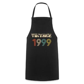 1999 Vintage Vintage Birthday Retro - Original - Tablier de cuisine - noir - Devant - AI Model Male 185 dark (185cm)