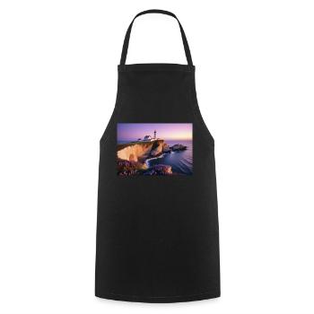 Phare marine - Tablier de cuisine - noir - Devant - AI Model Male 185 dark (185cm)