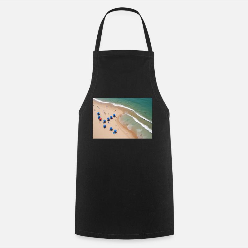 Abstract beach - Cooking Apron - black