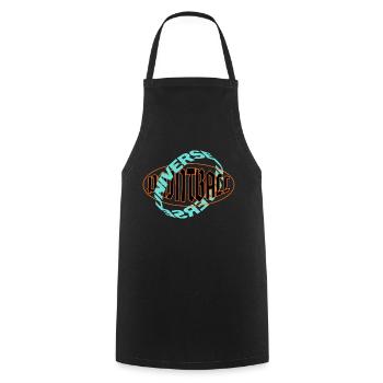 paintball universe logo - Cooking Apron - black - Front - AI Model Male 185 dark (185cm)