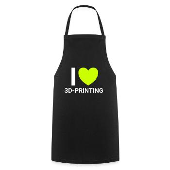 i love 3dprinting - Kochschürze - Schwarz - Vorne - AI Model Male 185 dark (185cm)