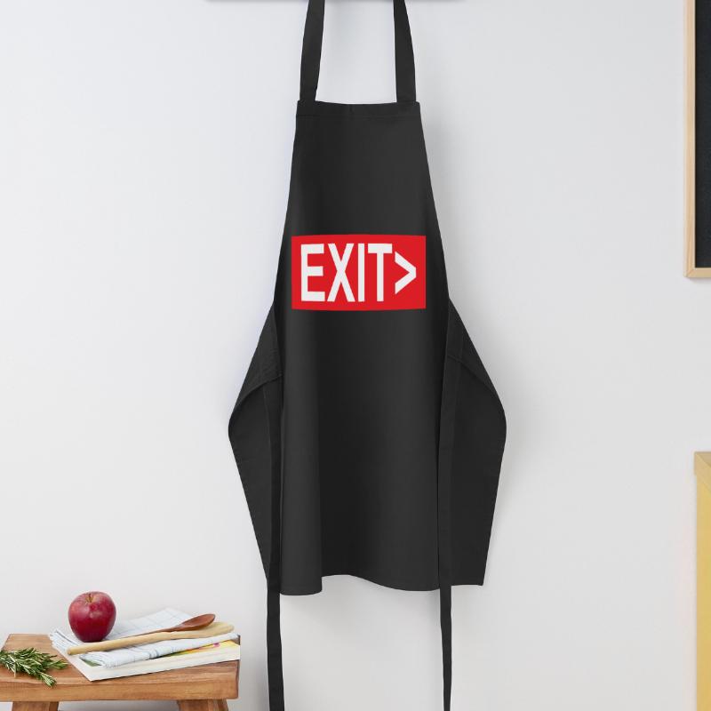 Exit / Exit / Emergency Exit Cooking Apron