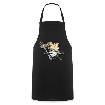 3 plis - Tablier de cuisine - noir - Devant - AI Model Male 185 dark (185cm)