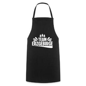 Team Erzgebirge - Kochschürze - Schwarz - Vorne - AI Model Male 185 dark (185cm)