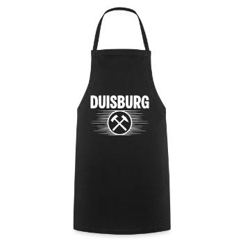 Duisburg Glueck auf - Kochschürze - Schwarz - Vorne - AI Model Male 185 dark (185cm)