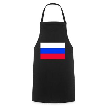 Russie - Tablier de cuisine - noir - Devant - AI Model Male 185 dark (185cm)