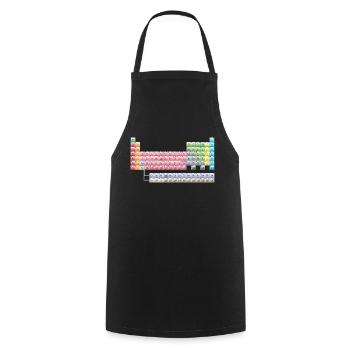Mendeleiev - Tablier de cuisine - noir - Devant - AI Model Male 185 dark (185cm)