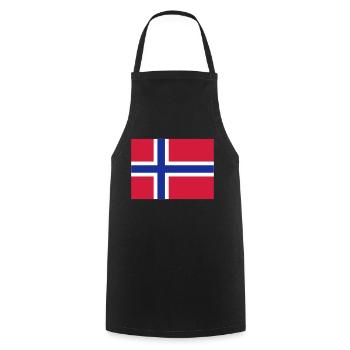 norway flag - Tablier de cuisine - noir - Devant - AI Model Male 185 dark (185cm)