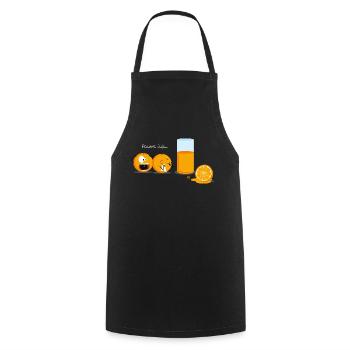 Pauvre Juju… - Tablier de cuisine - noir - Devant - AI Model Male 185 dark (185cm)