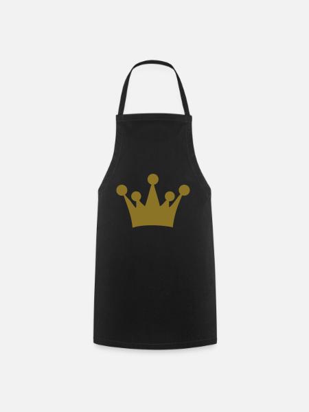 king crown - Kochschürze - Schwarz
