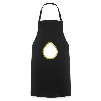 Drop of rain water - Cooking Apron - black - Front - AI Model Male 185 dark (185cm)