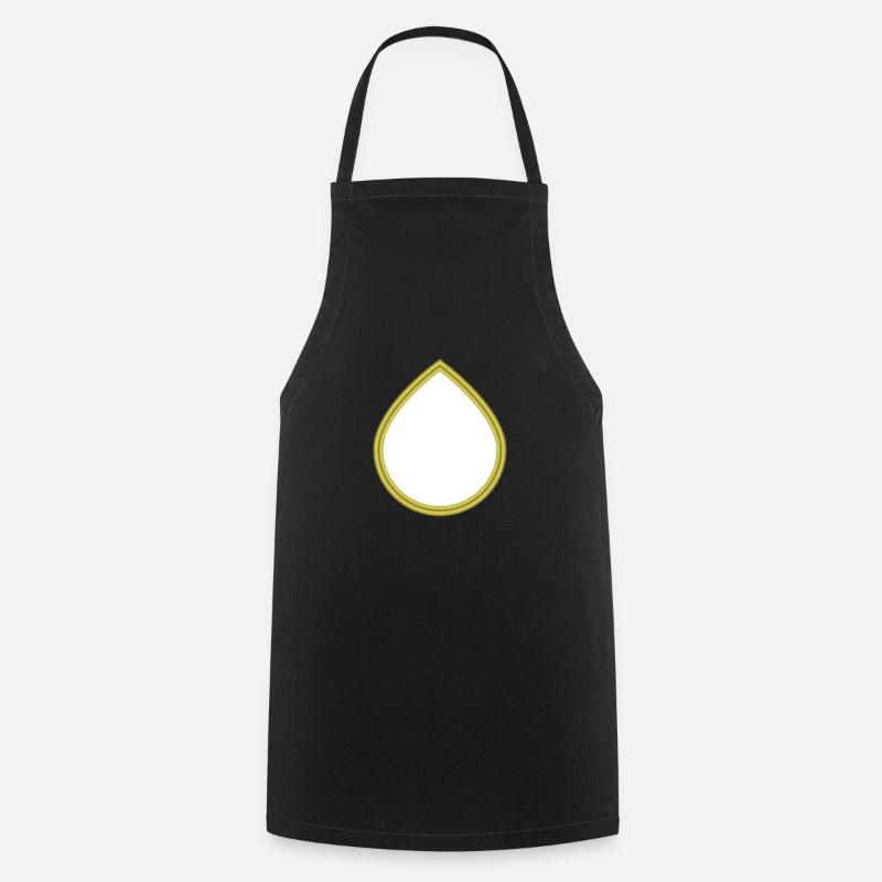 Goutte d'eau de pluie - Tablier de cuisine - noir