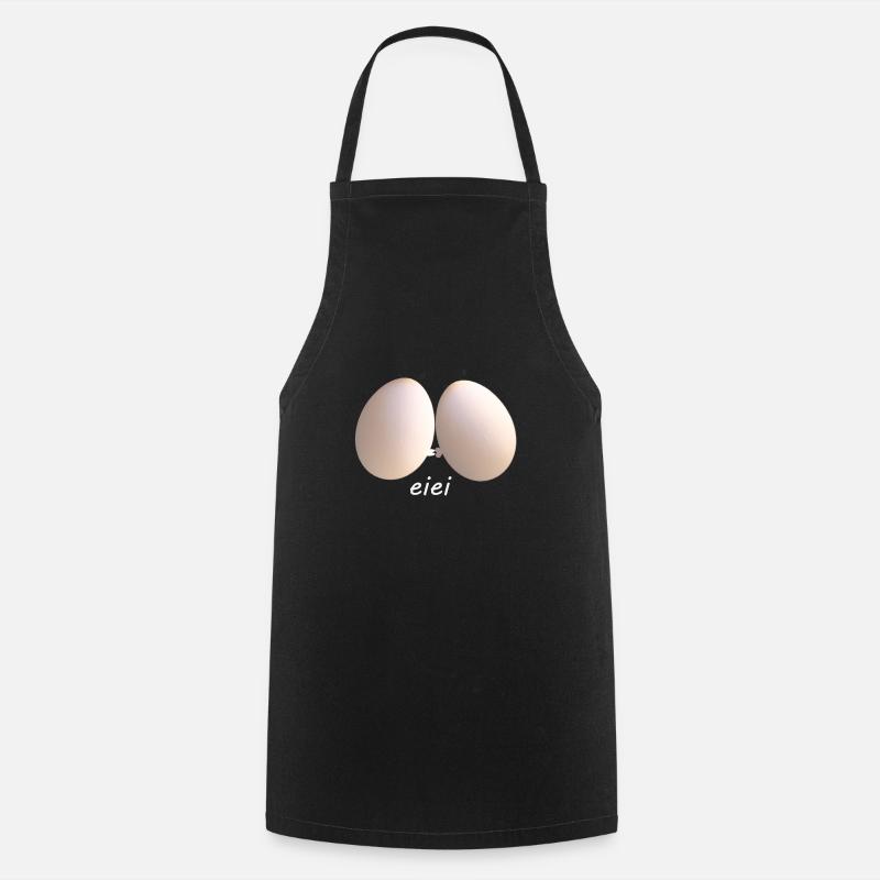 Eier - Kochschürze - Schwarz